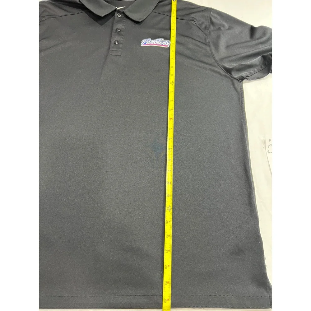 Nike‎ Panthers Polo Mens XL Black Dri-Fit Short Sleeve Golf Shirt Athletic A75